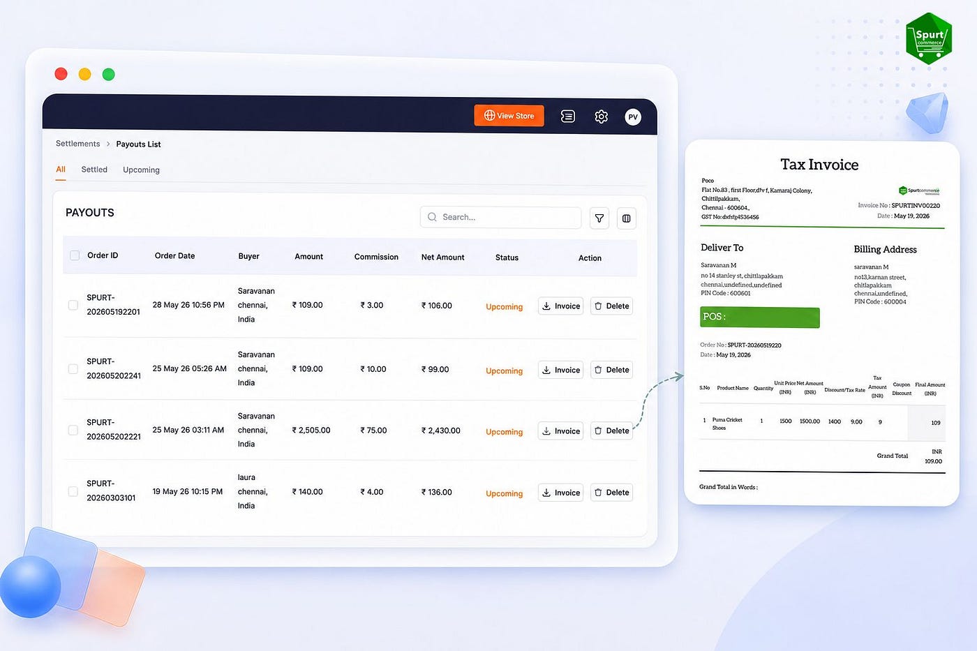 How to Automate Vendor Settlements & Payouts for Your Marketplace with Spurtcommerce