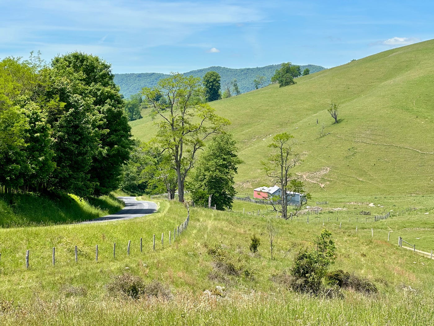 The beginning of Blue Grass Valley, Blue Grass, Virginia. Photo by Bruce Stambaugh