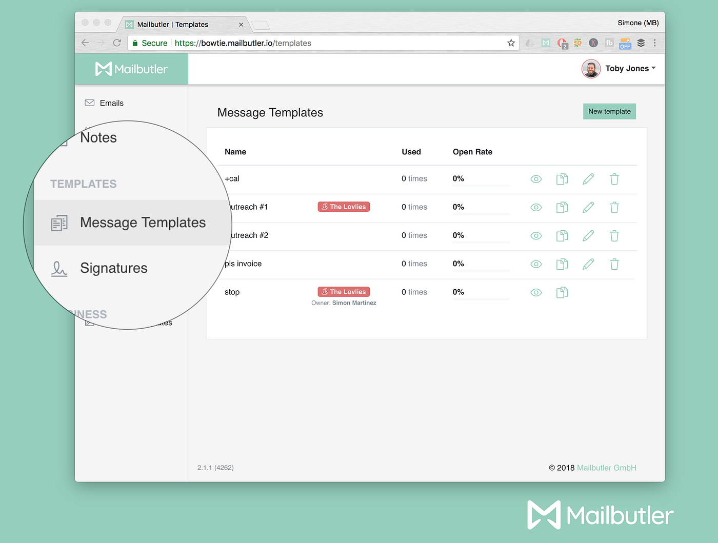 Update: Message Templates. A more intuitive way to compose, manage… | by  Mailbutler — Email in no time. | Mailbutler HQ | Medium