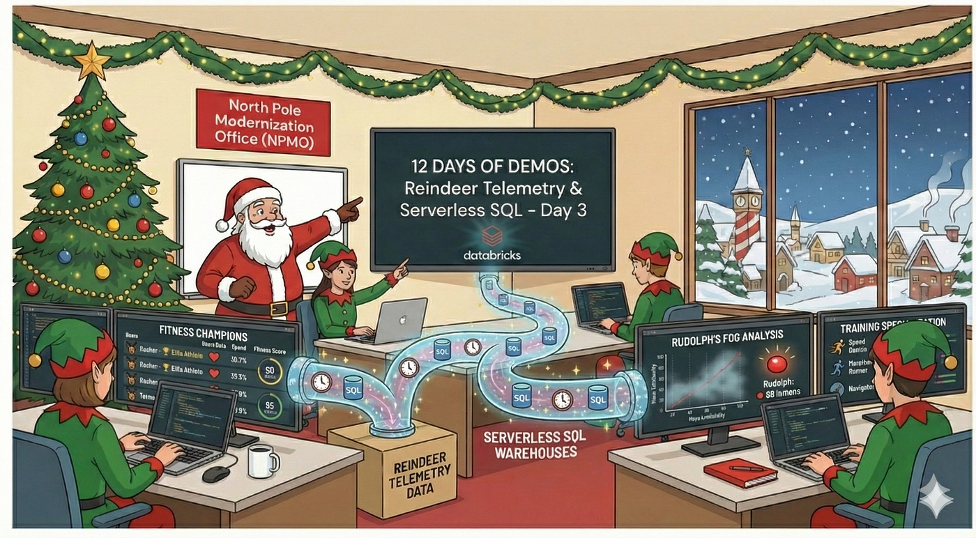 12 Days of Demos: Reindeer Analytics on Databricks Serverless SQL