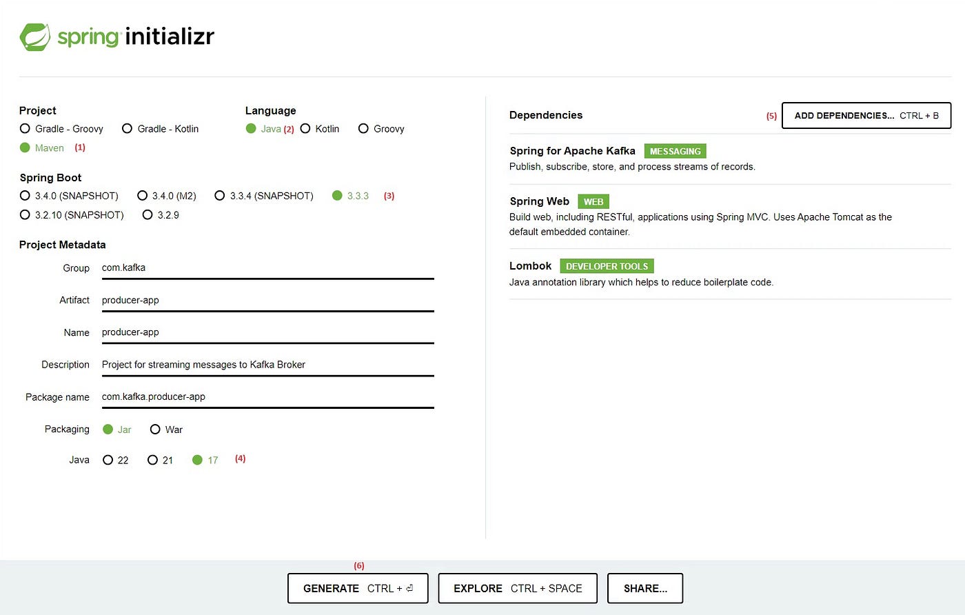 Create Kafka Producer app and stream Wikimedia messages