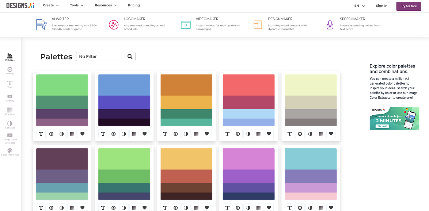 12 AI Color Palette Generators Every Graphic Designer Should Have in Their  Tool-belt | by Samuel Naesen | Dec, 2023 | Bootcamp
