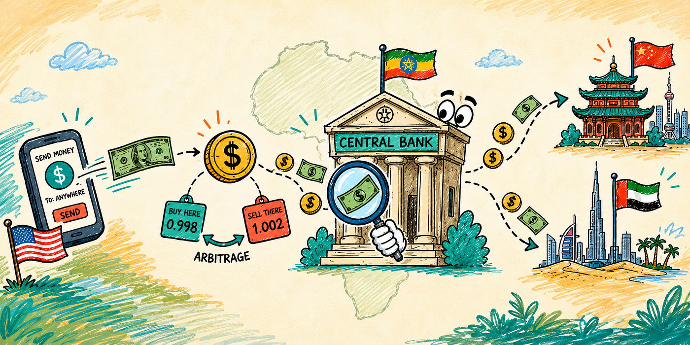 How a remittance dollar can be converted to crypto and quietly rerouted offshore, and why a receiving central bank goes looking.