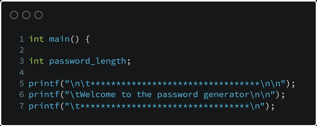 Learn how to create a Password Generator In C | by Kabir Campwala | Medium