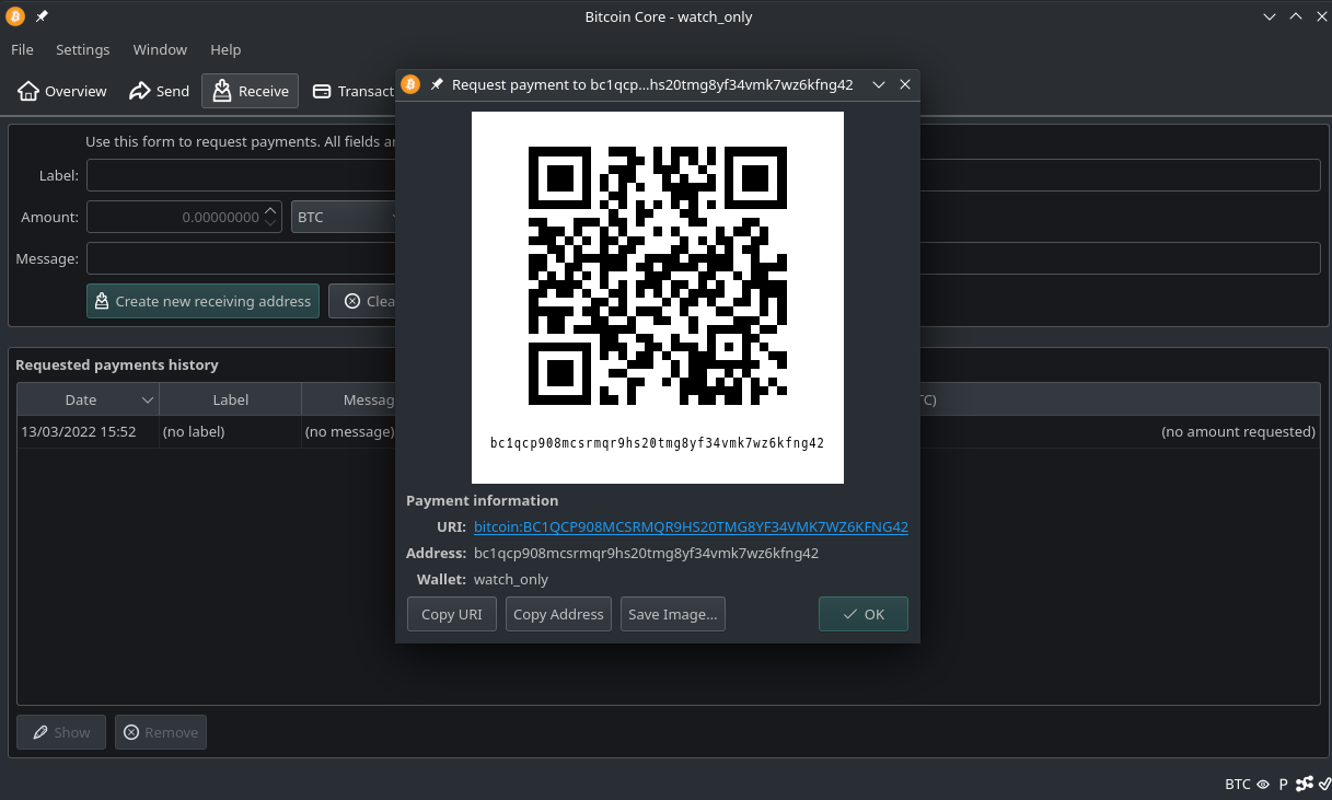 Bitcoin core as cold storage, sign transactions offline and generate  receiving addresses from the watch-only wallet. | by TracaChang | Medium