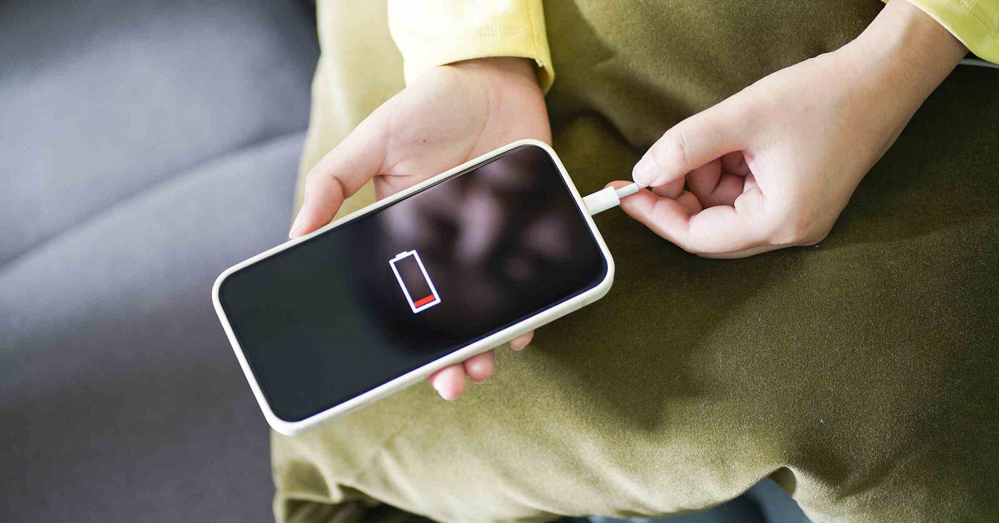 phone battery charger on plane