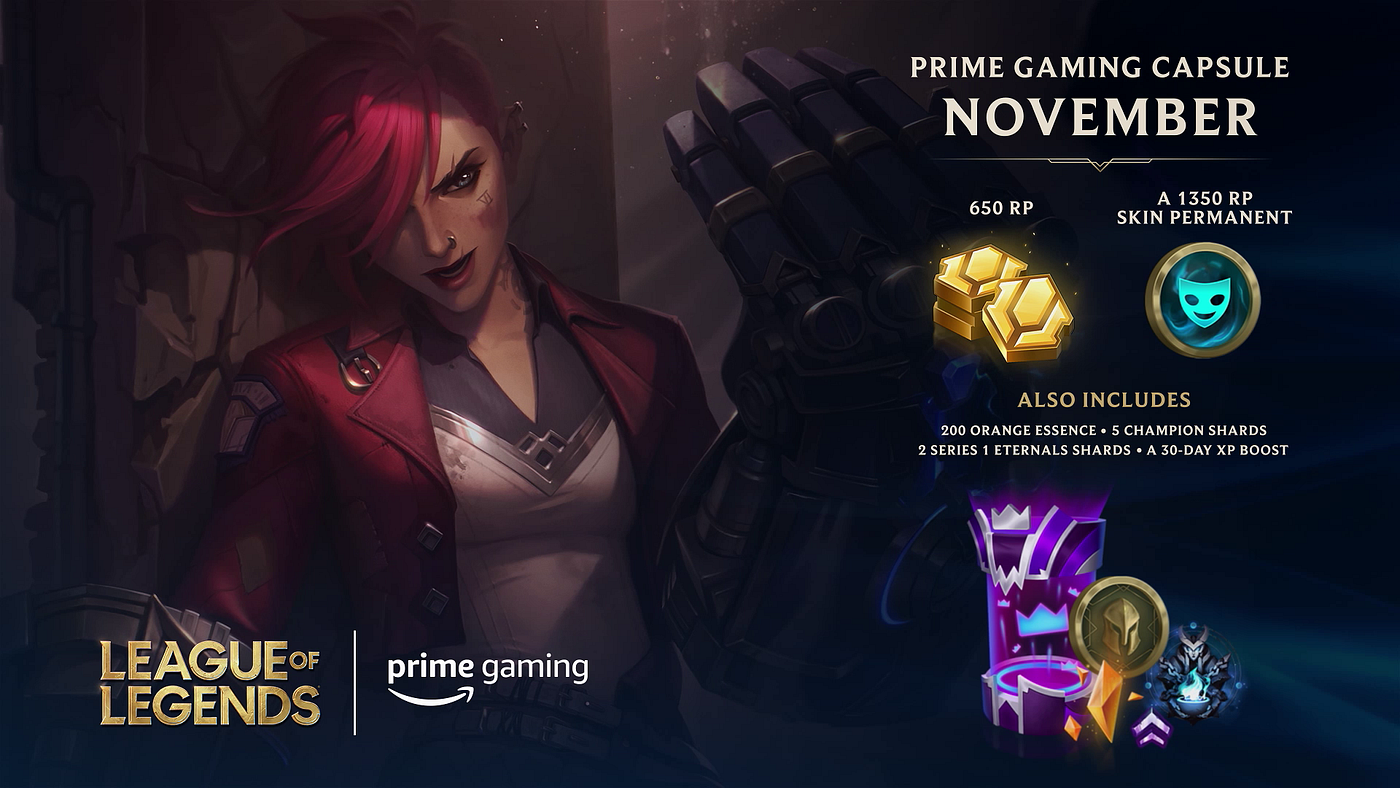 Prime Gaming and Riot Games Team Up to Bring Exclusive In-Game Content for  Riot Games' Biggest… | by Keith Carpenter | Prime Gaming