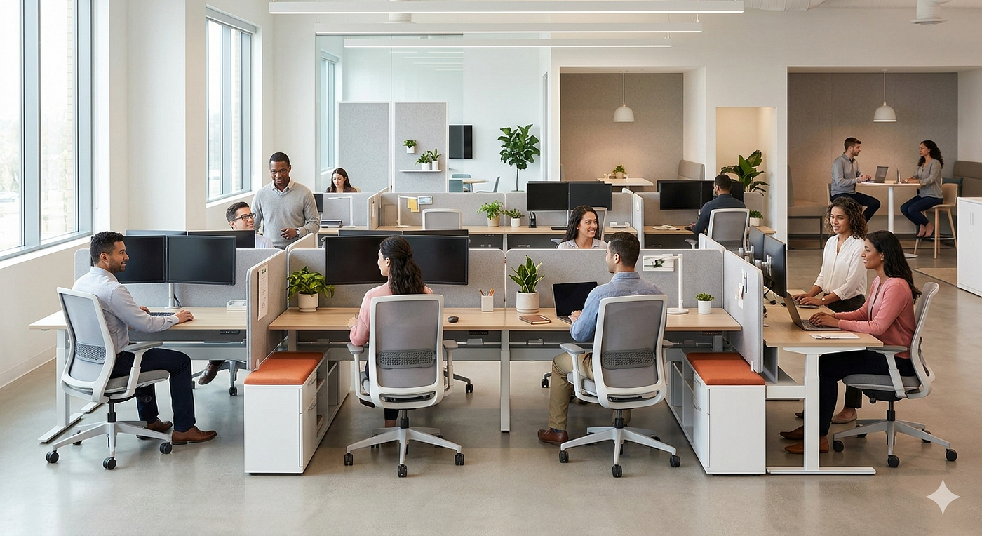 How Office Workstations Improve Productivity in Modern Offices