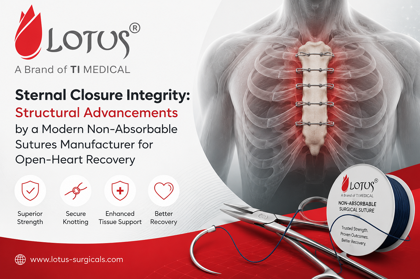 Sternal Closure Integrity: Structural Advancements by a Modern Non-Absorbable Sutures Manufacturer…
