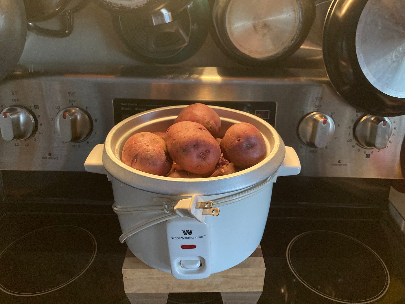 Cooking Potatoes in Your Rice Cooker | by Margie Pearl | The DIY Diaries |  Medium