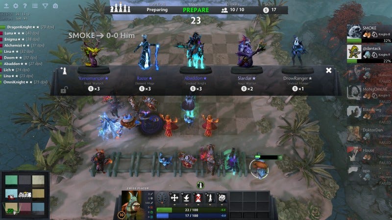 The skyrocketing rise of Auto Chess, a Dota 2 custom map that's