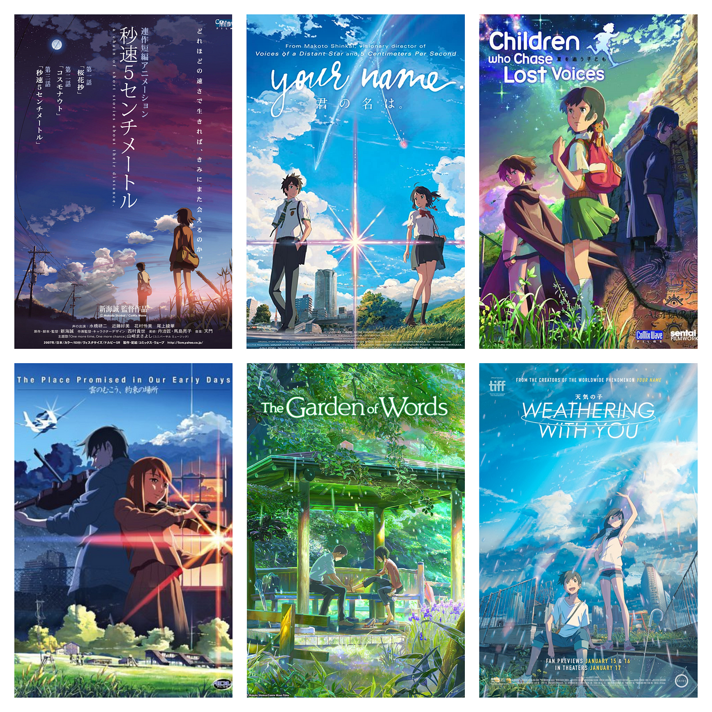 Makoto Shinkai Films