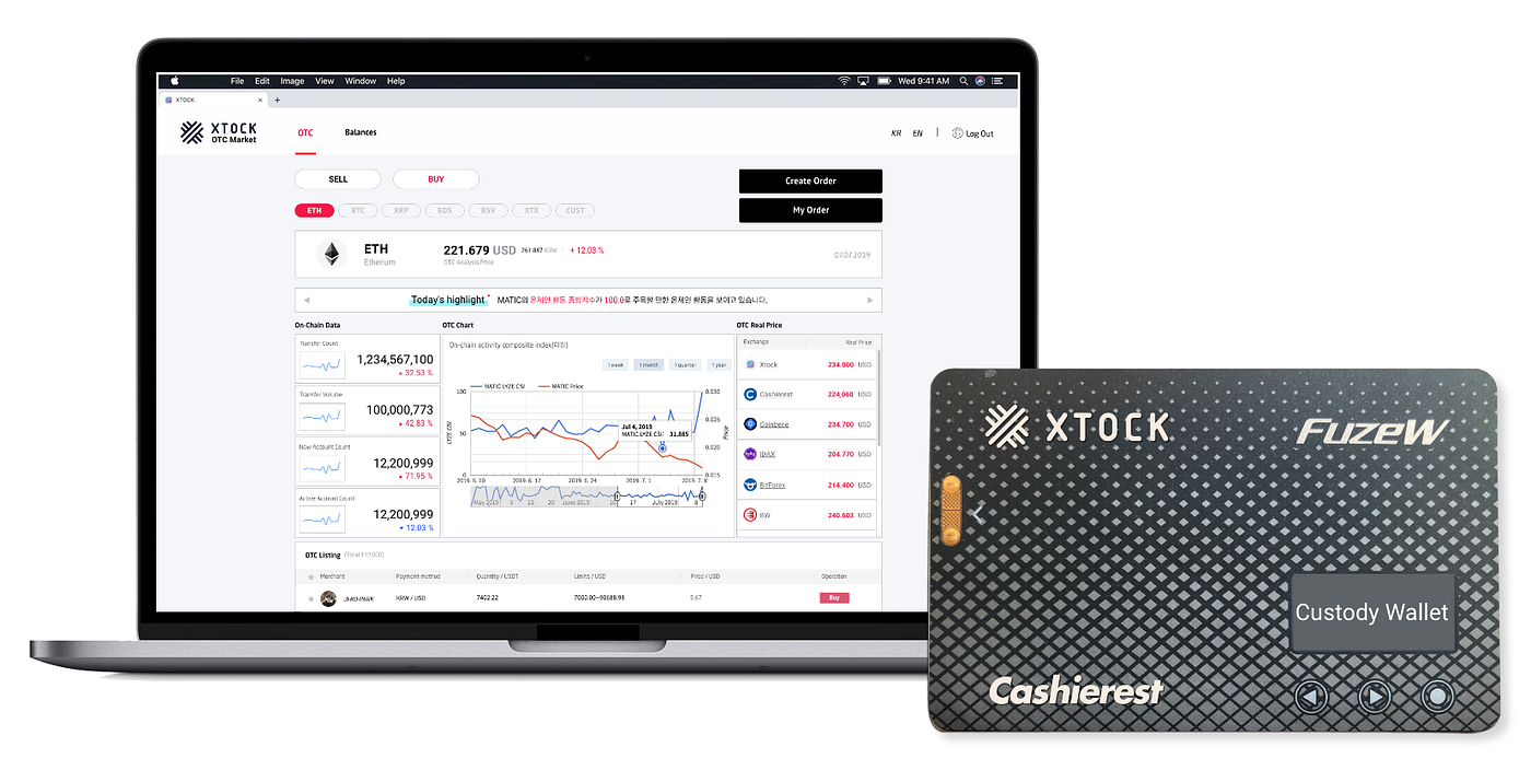 Xtock and Cashierest opens OTC exchange based on custody | by xtock | Medium