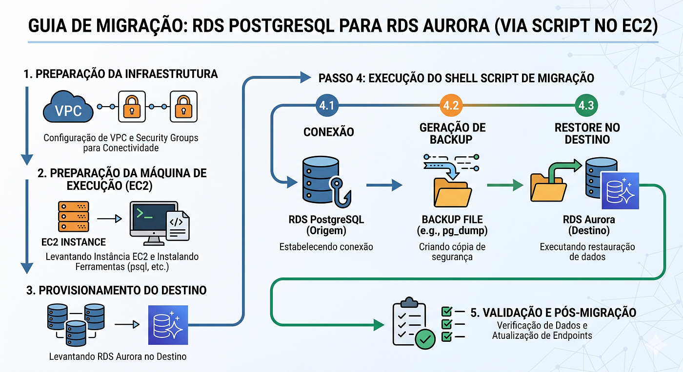 Projeto Prático: Migrando PostgreSQL para Aurora Serverless na AWS com Shell Script