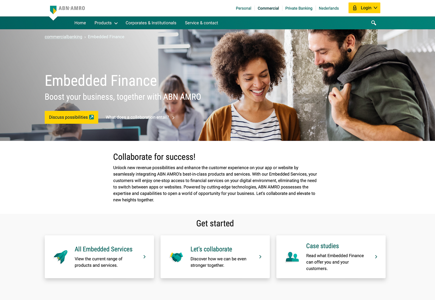 New Embedded Finance website! Boost your business, together with ABN AMRO |  by ABN AMRO | ABN AMRO Developer Blog | Medium