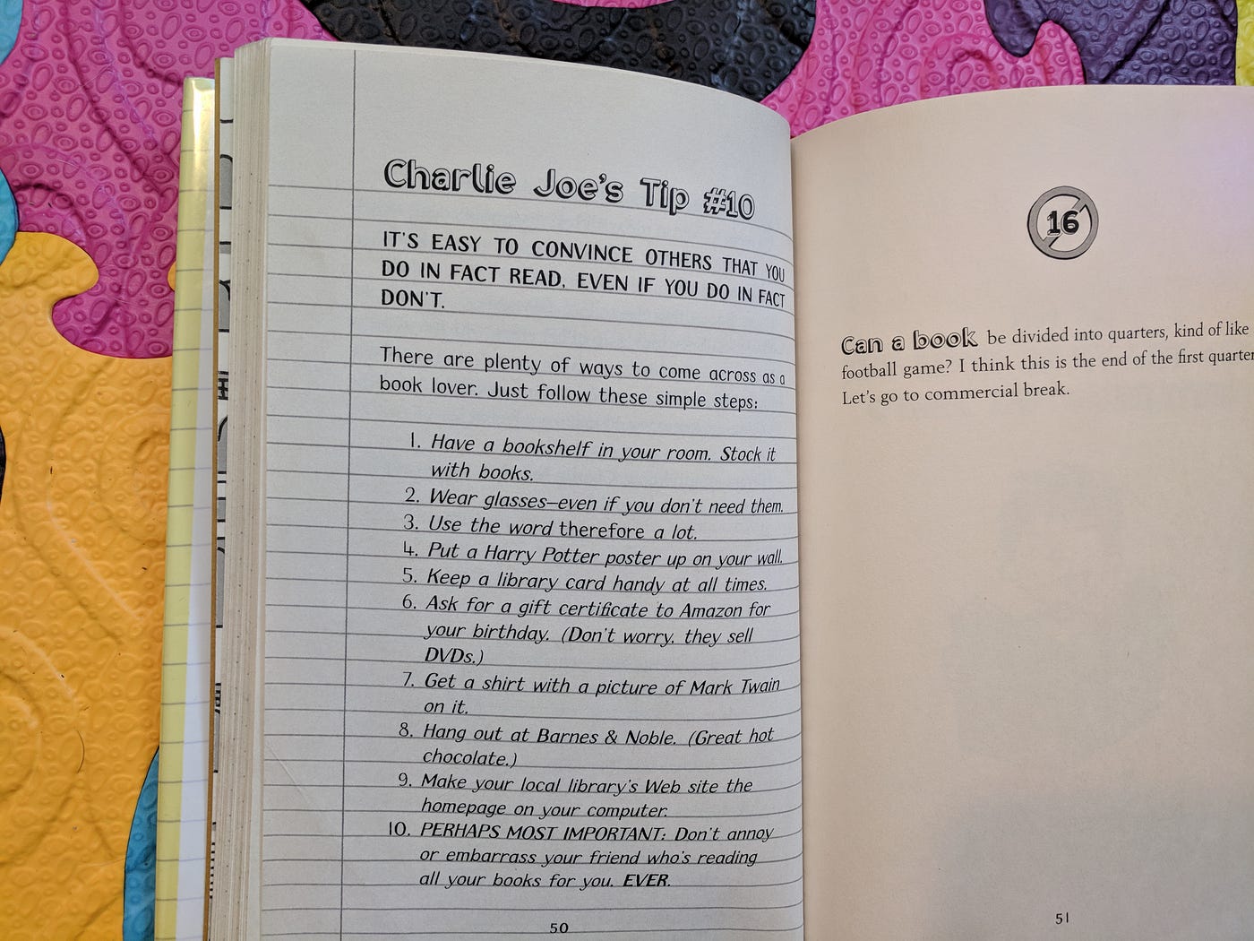 Charlie Joe Jackson's Guide to Not Growing Up