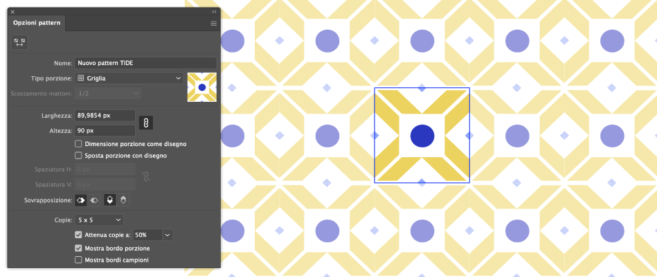 Tutorial: come creare un pattern su Adobe Illustrator | by Martina Soraci |  TIDE | Medium