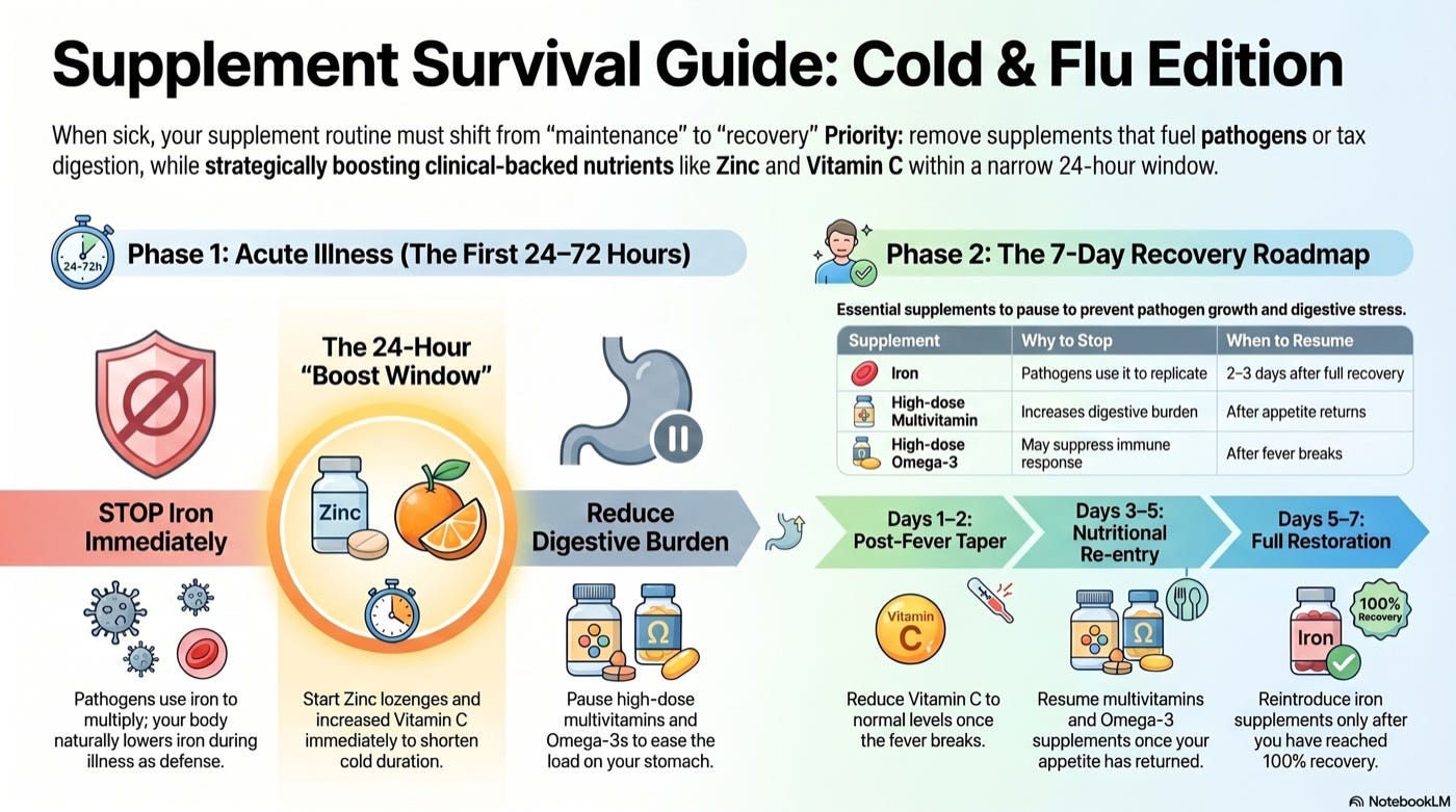 Should You Change Your Supplement Routine When You Have a Cold or Flu?