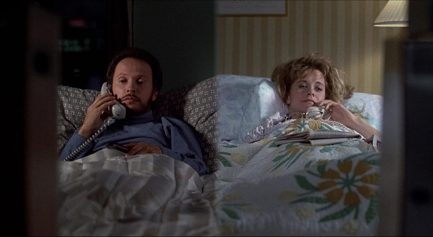 Billy Crystal and Meg Ryan in “When Harry Met Sally …”