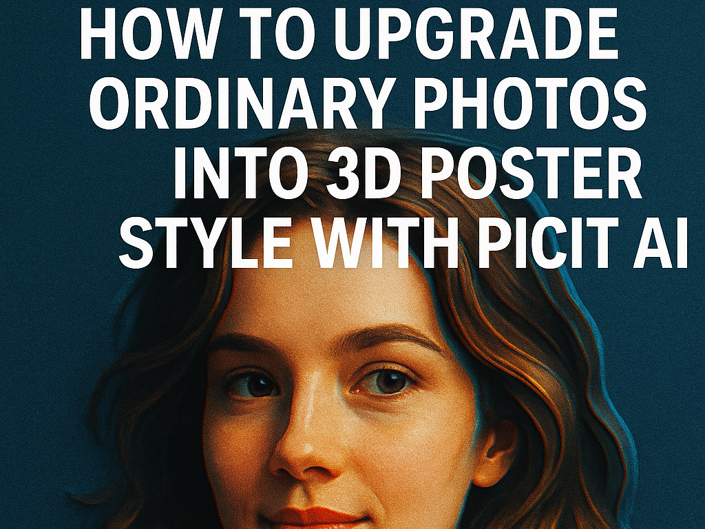 How to Upgrade Ordinary Photos into 3D Poster Style with Picit AI
