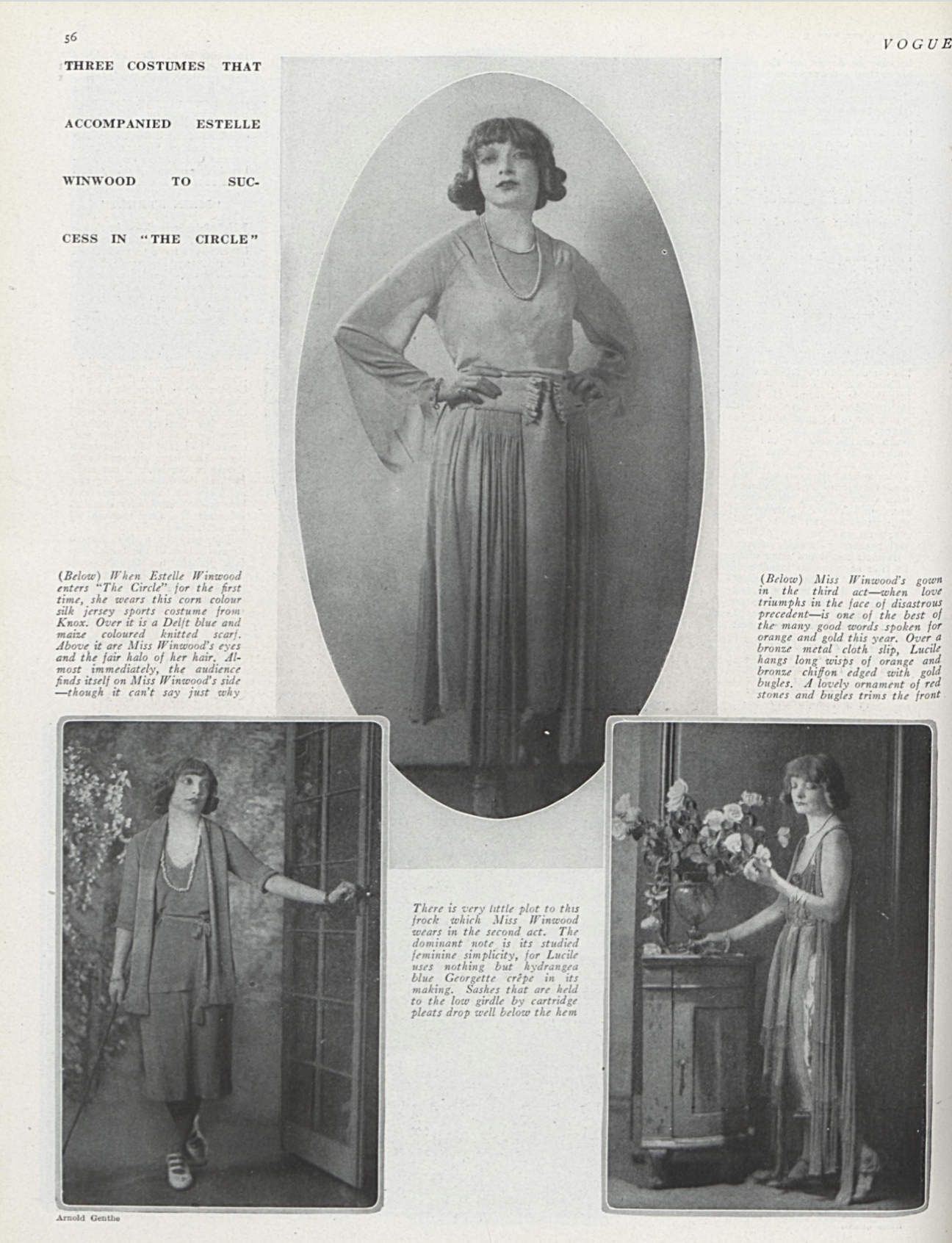 1911 - Grabrielle d'Orziat modelling Chanel hat