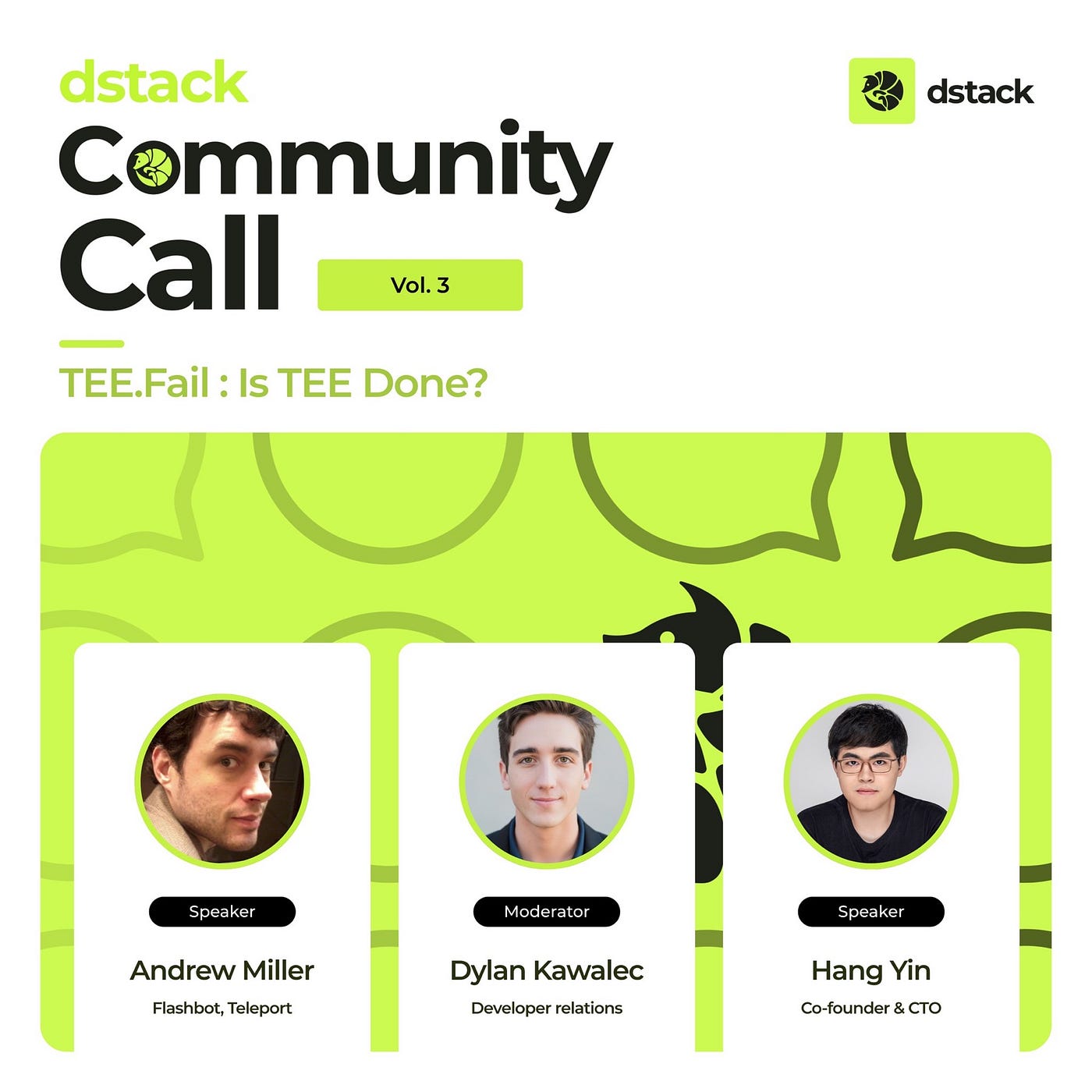 The Next dStack community call VOL.3 Happening Next Week