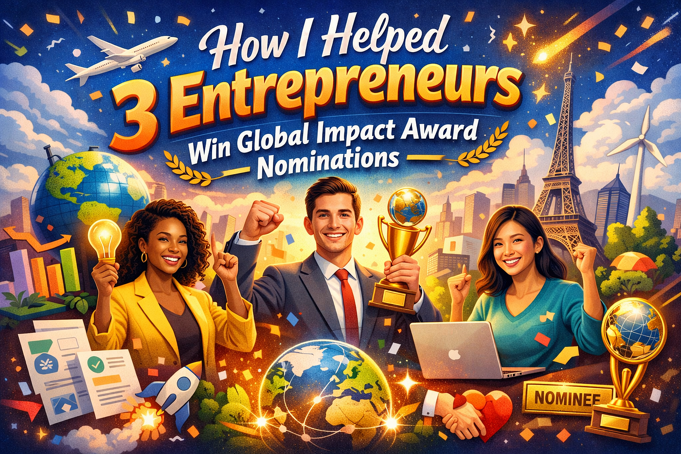 How I Helped 3 Entrepreneurs Win Global Impact Award Nominations