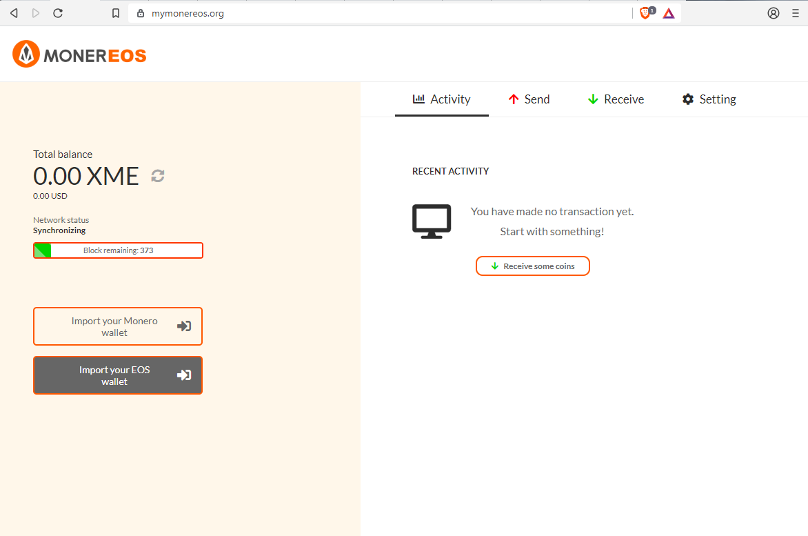 How to safely claim MonerEOS (Fork EOS and Monero). Step by step (Desktop  and Web wallet) | by MonerEOS | Medium