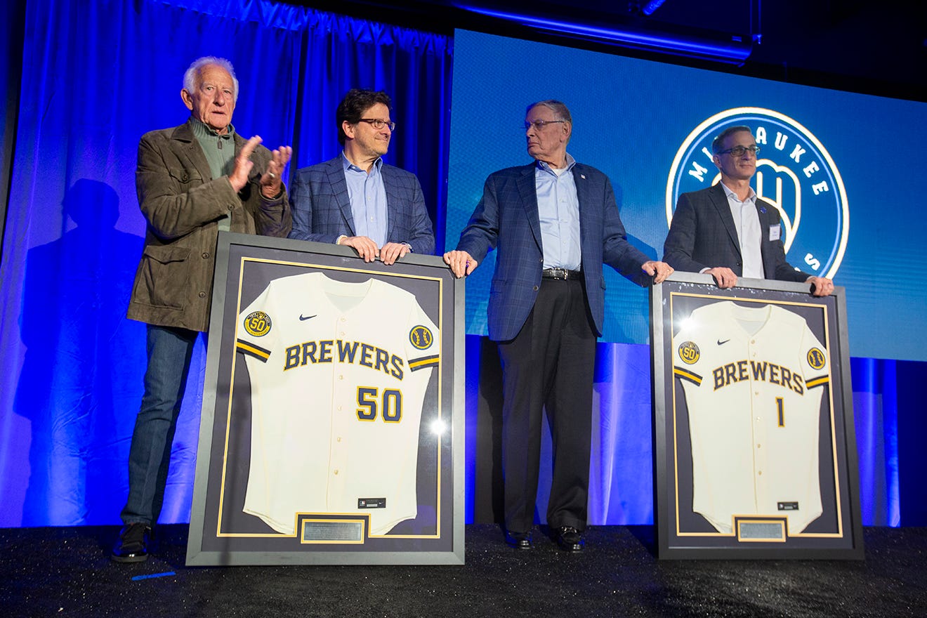 For 50th anniversary season, Brewers bring back popular glove logo, uniforms
