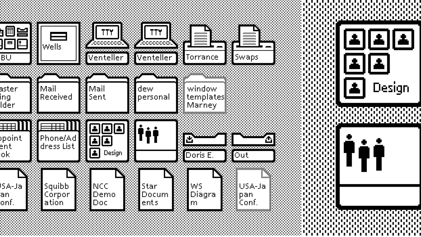 Four squares - User Interface & Gesture Icons