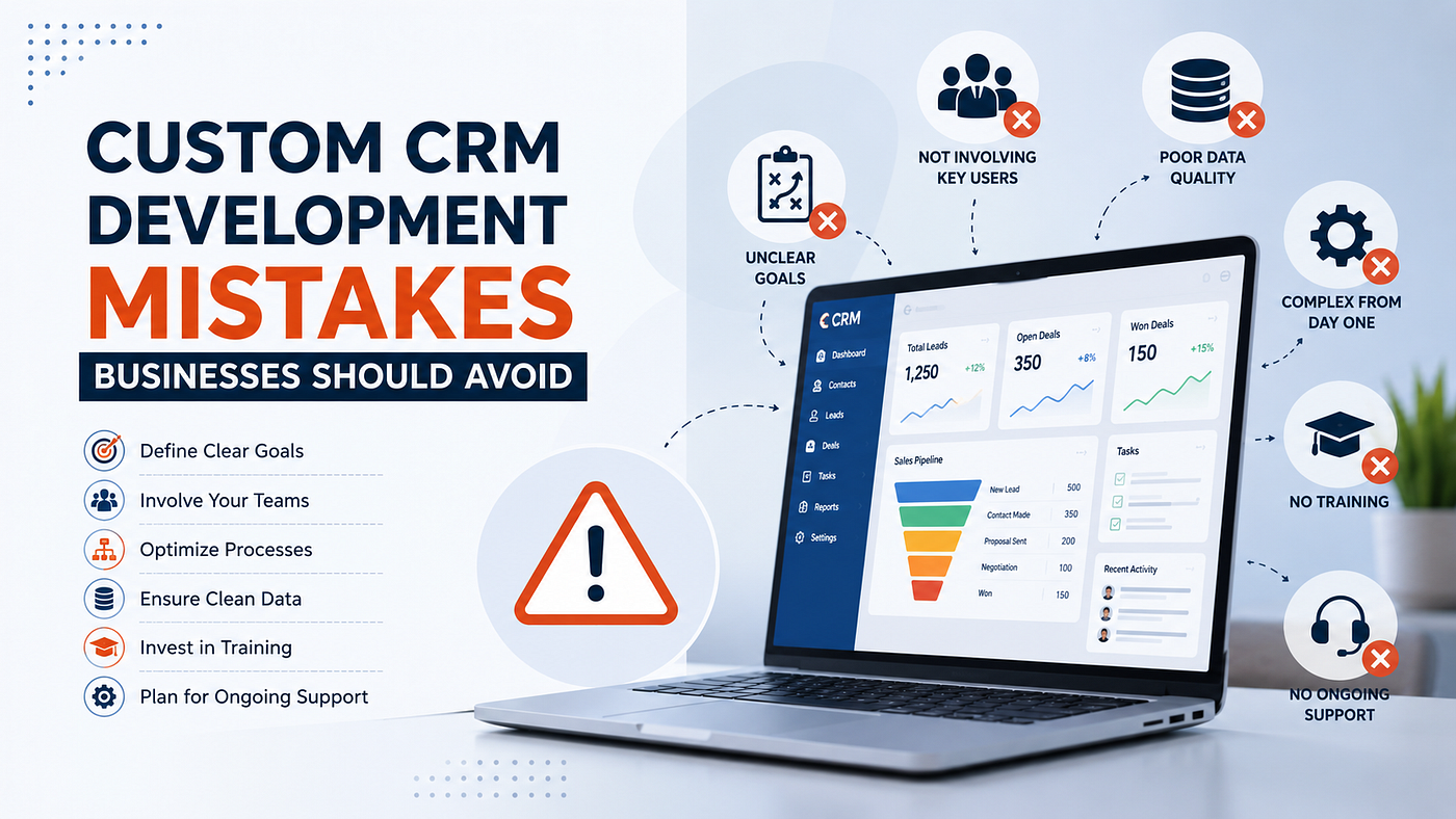 Custom CRM Development Mistakes Businesses Should Avoid
