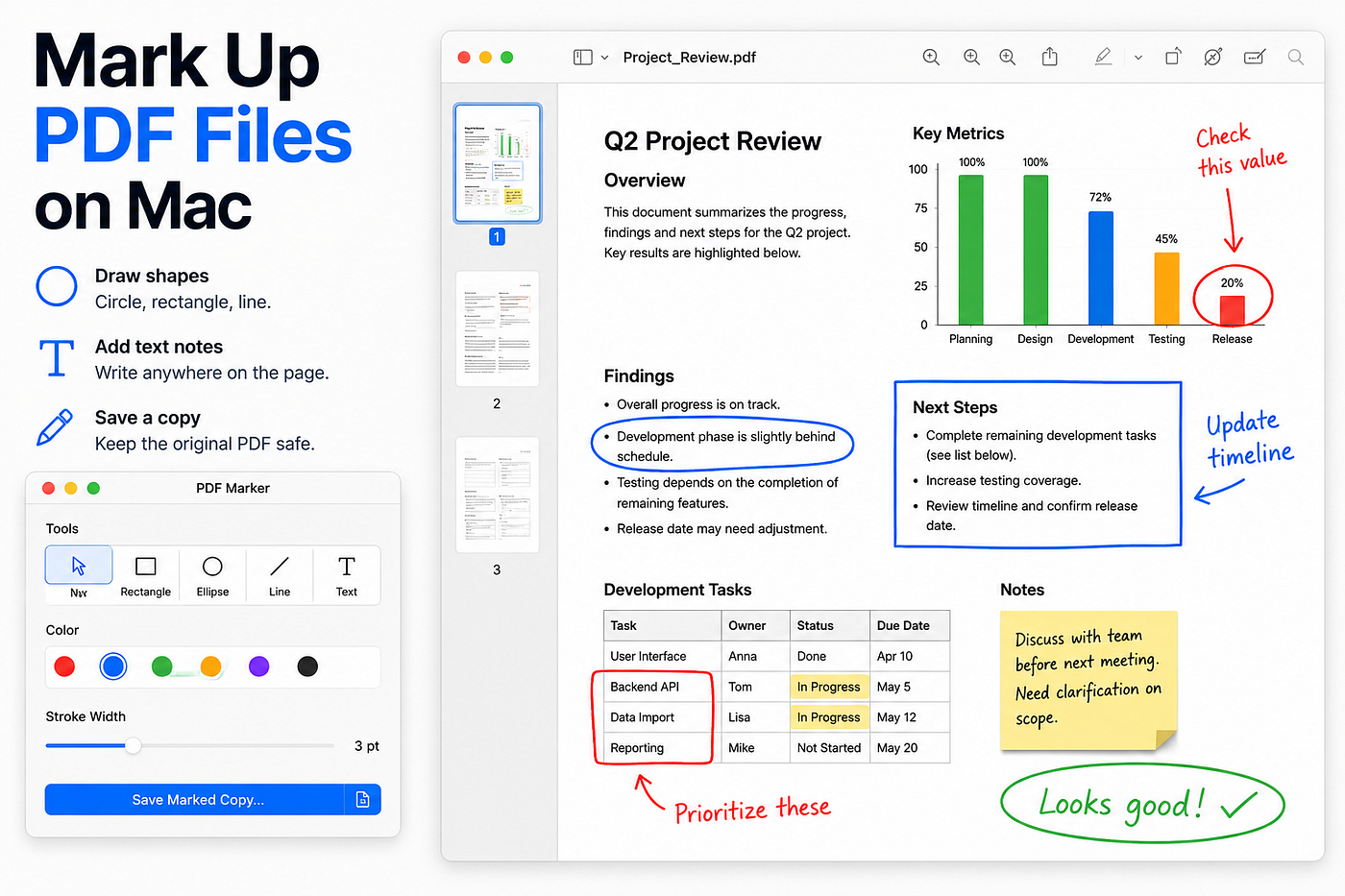 Mark Up PDF Files on Mac