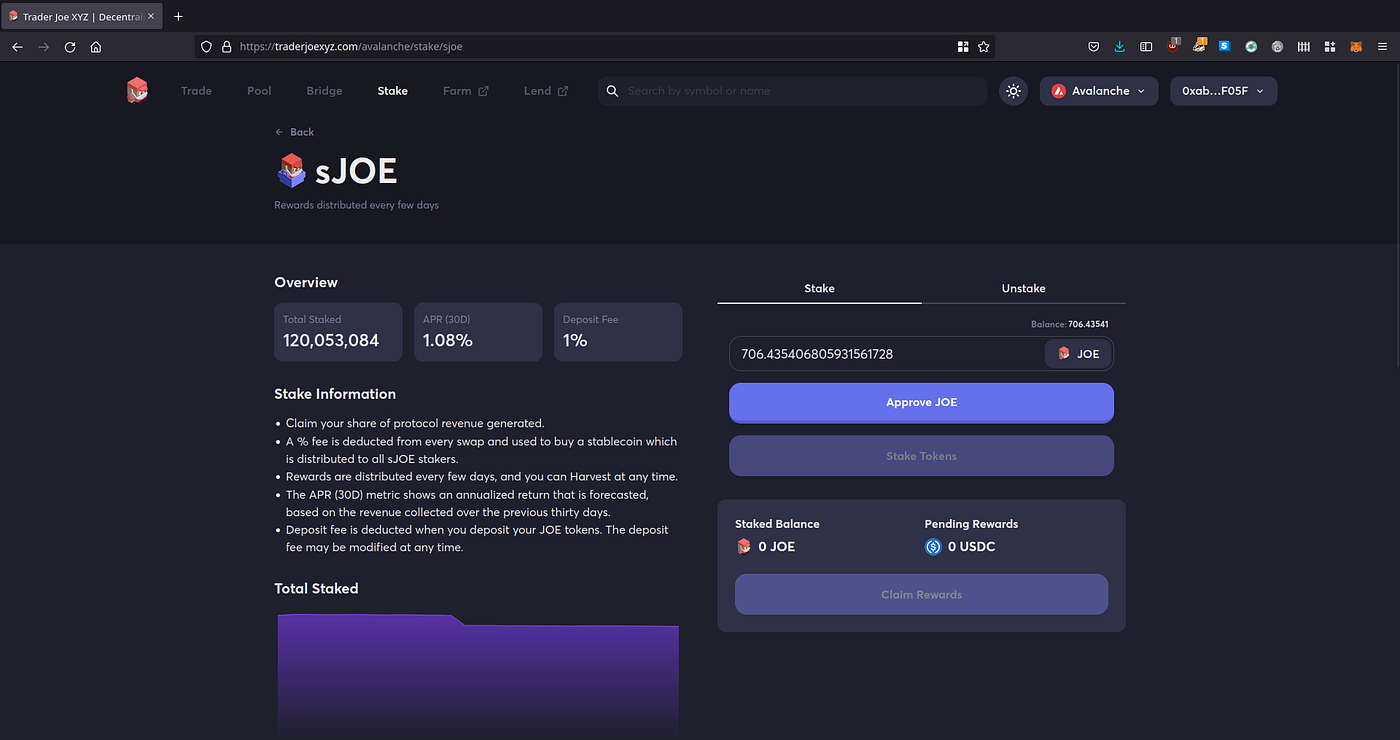 Real Yield on Avalanche #5 — Staking $JOE with Trader Joe | by harry.avax |  Medium