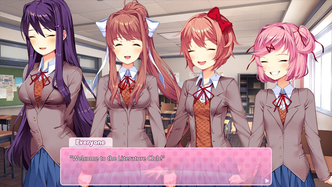 Doki Doki Literature Club: uma cópia de Romance Academy 7?, by Stephie  Neuman, Brainstorming Lines