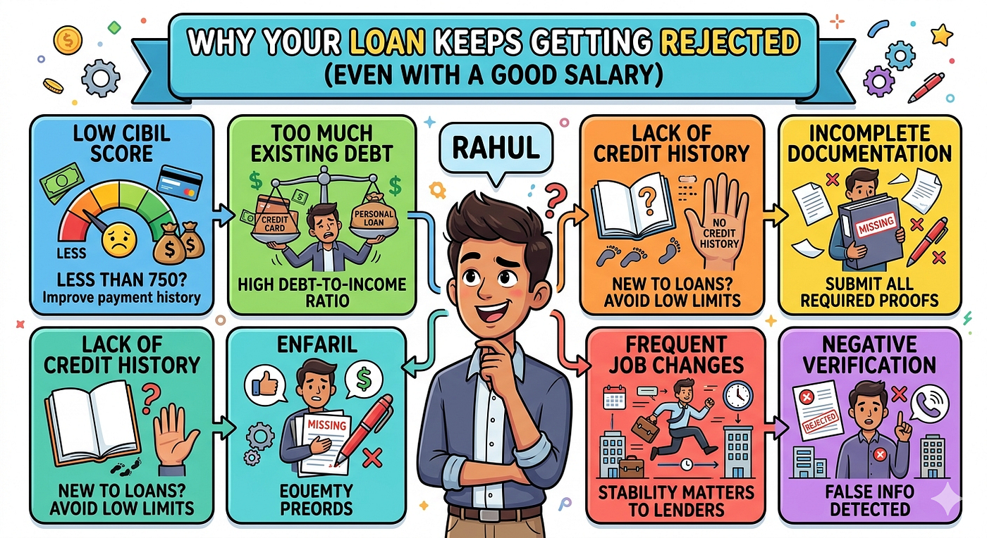 Why Your Loan Keeps Getting Rejected (Even With a Good Salary)