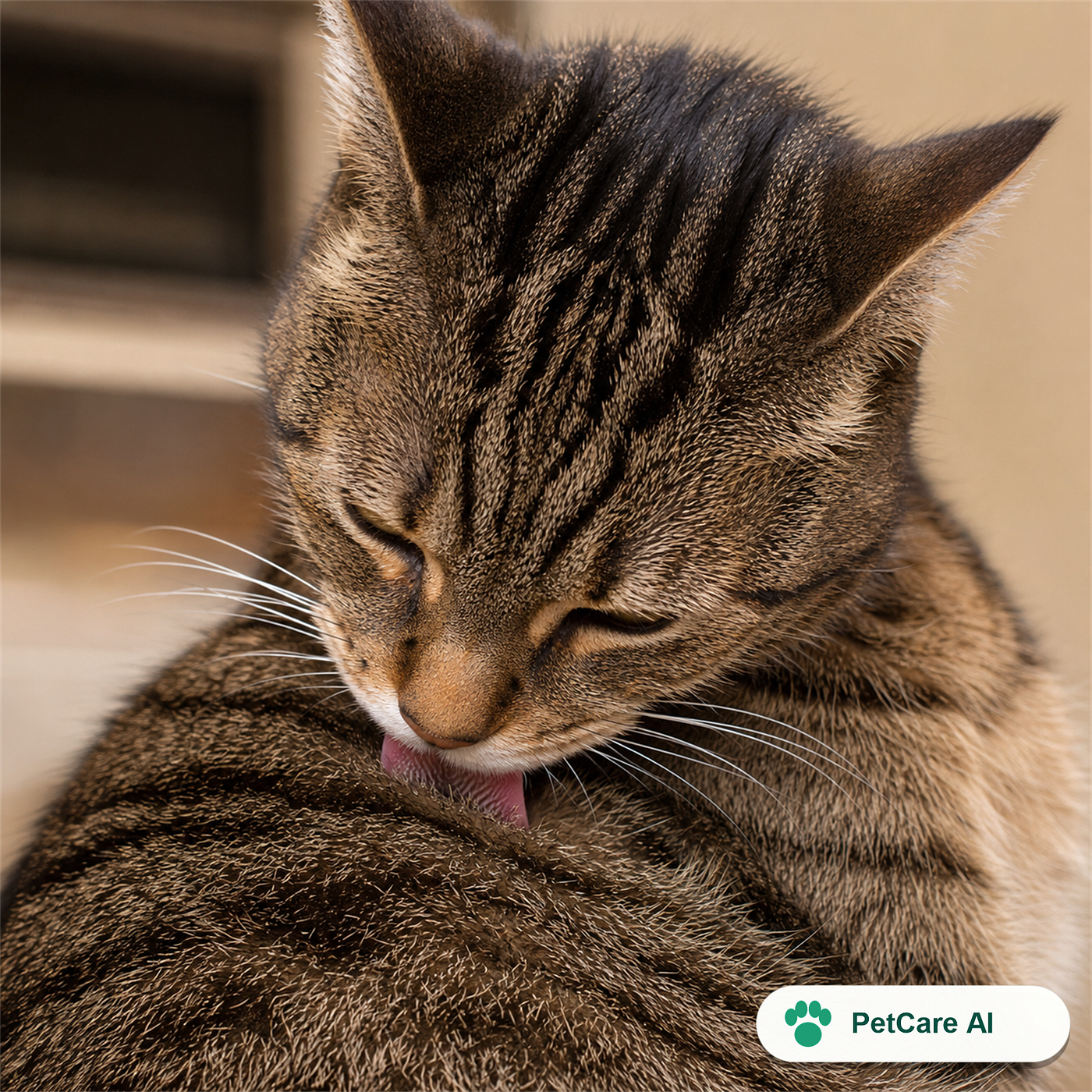 Cats groom for hours a day — the skill is spotting when normal grooming has tipped into a health sign.