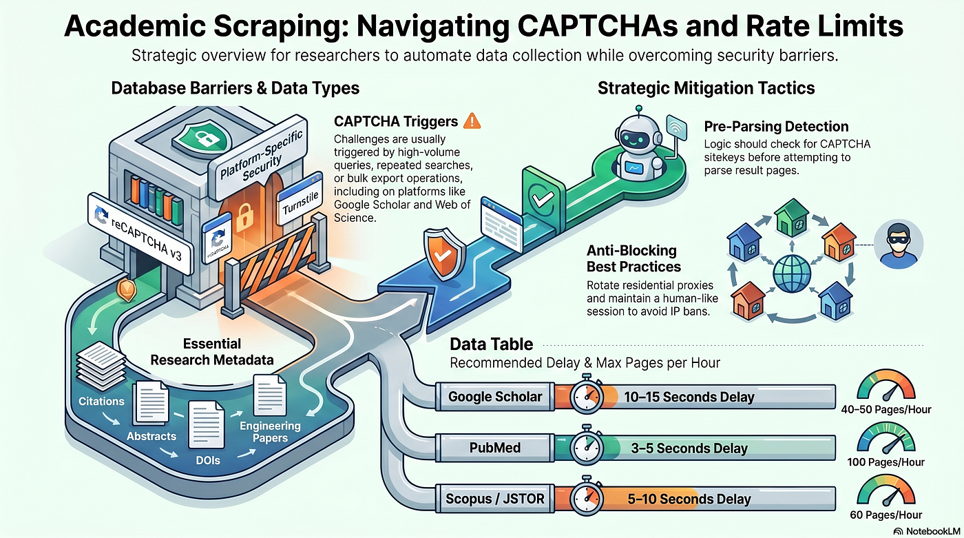 Building Reliable Academic Data Pipelines When CAPTCHA Gets in the Way