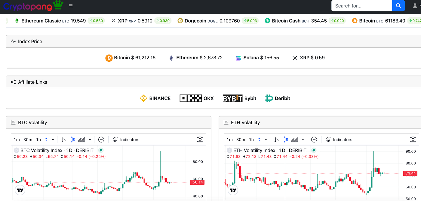 암호화폐 옵션 차익거래 사이트 CRYPTOPANG과 STRADLE 비교 후기 | by Johnfier | Medium