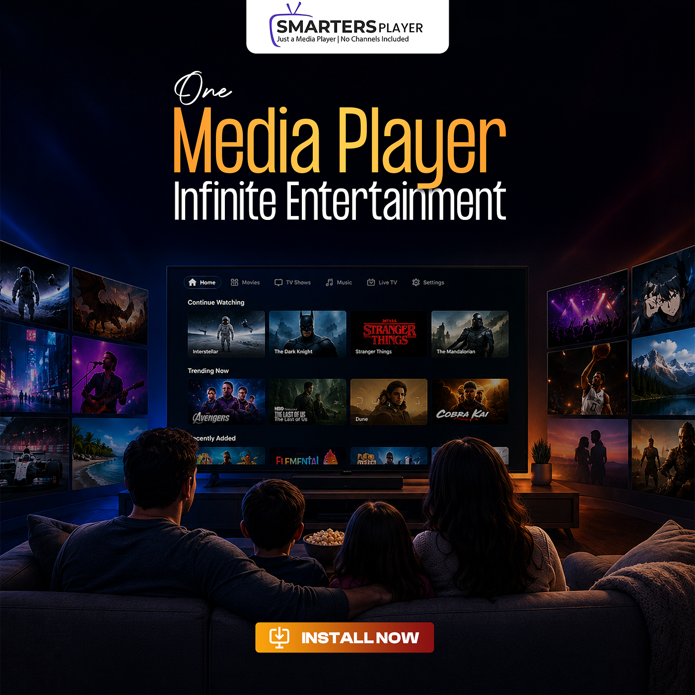 One Media Player. Infinite Entertainment