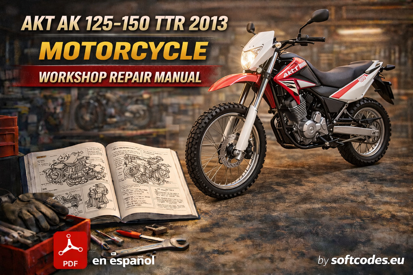 AKT AK 125 / 150 TTR 2013 Workshop Repair Manual (Spanish PDF): Complete Service Guide