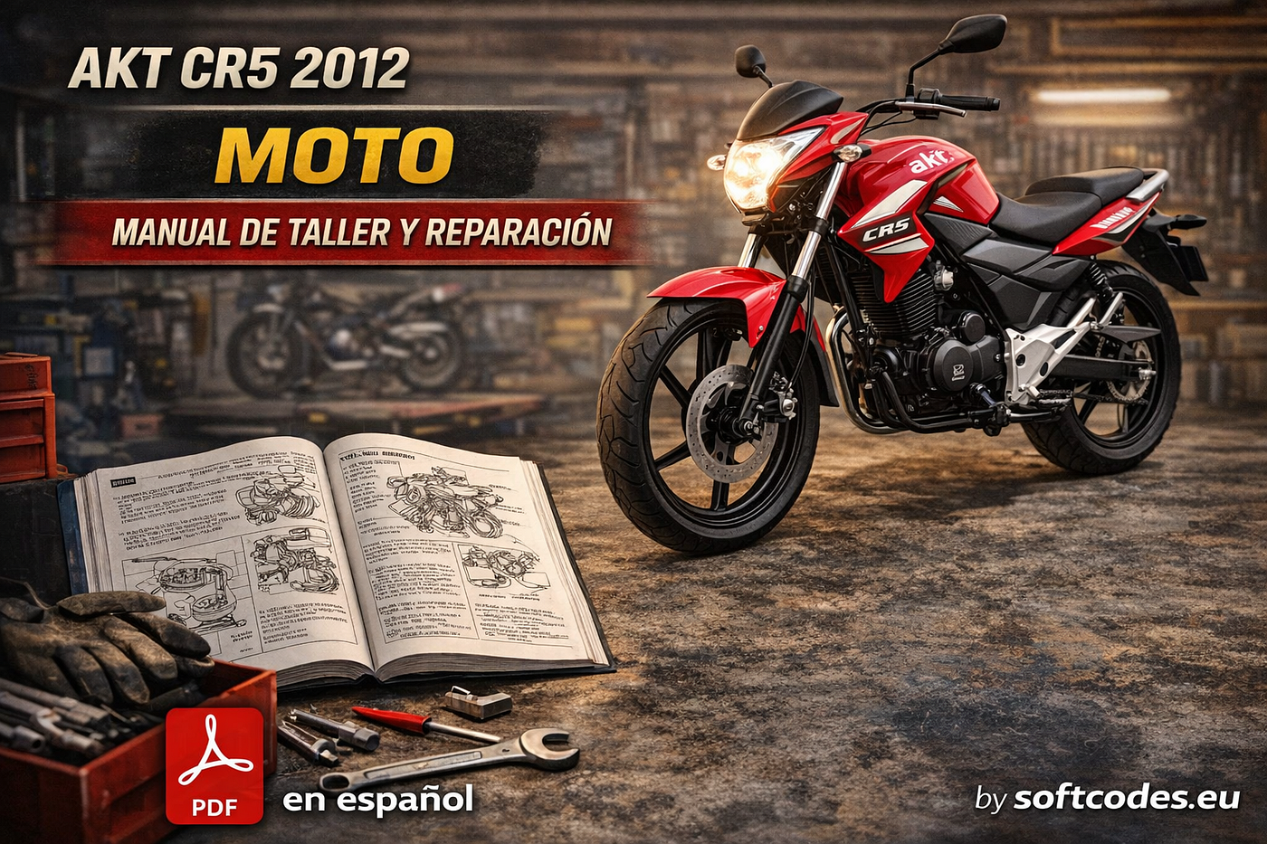 AKT CR5 2012 Motorcycle Workshop Repair Manual (Spanish PDF): Complete Service Guide