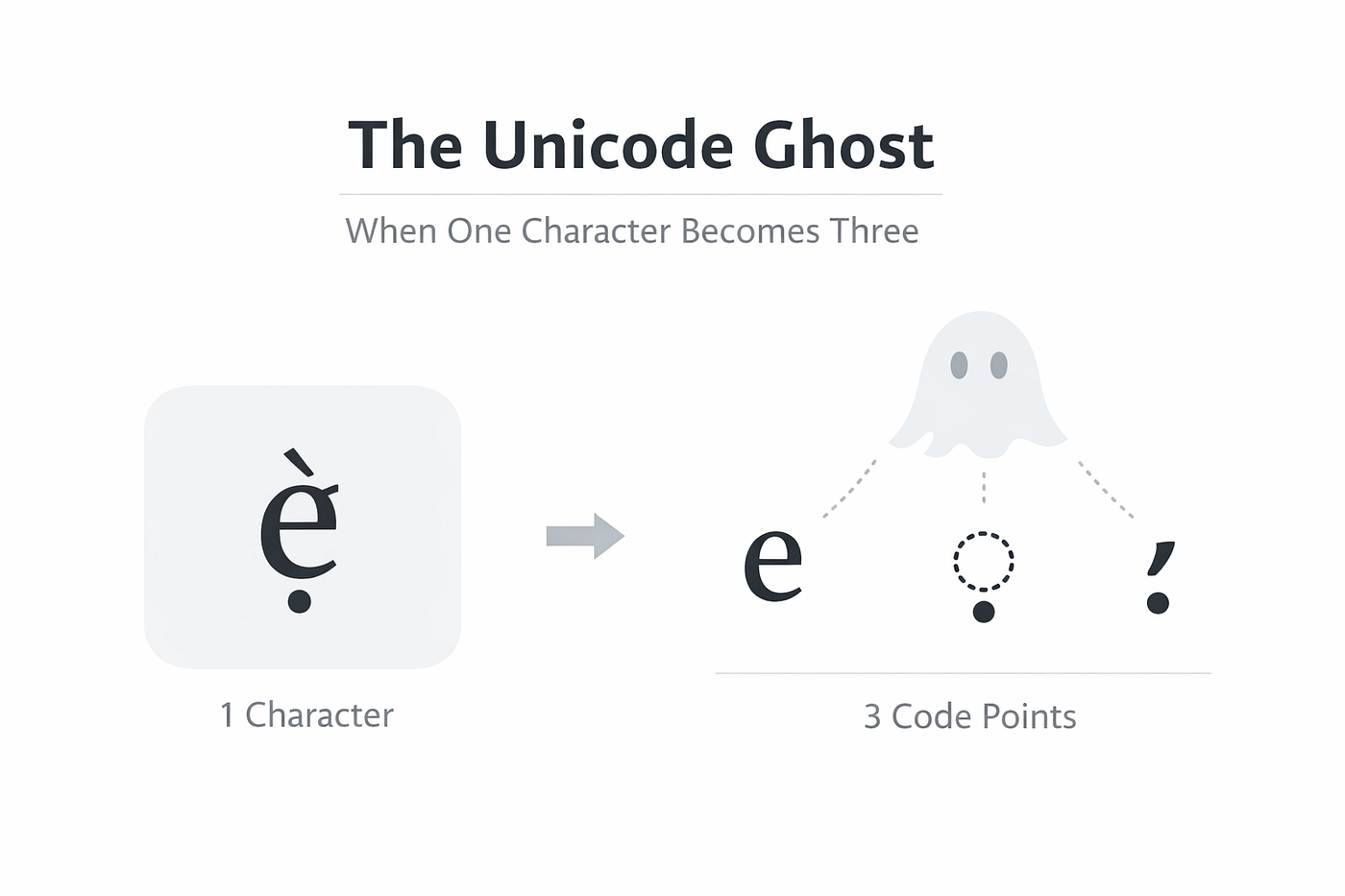 The Unicode Ghost: When one character becomes three