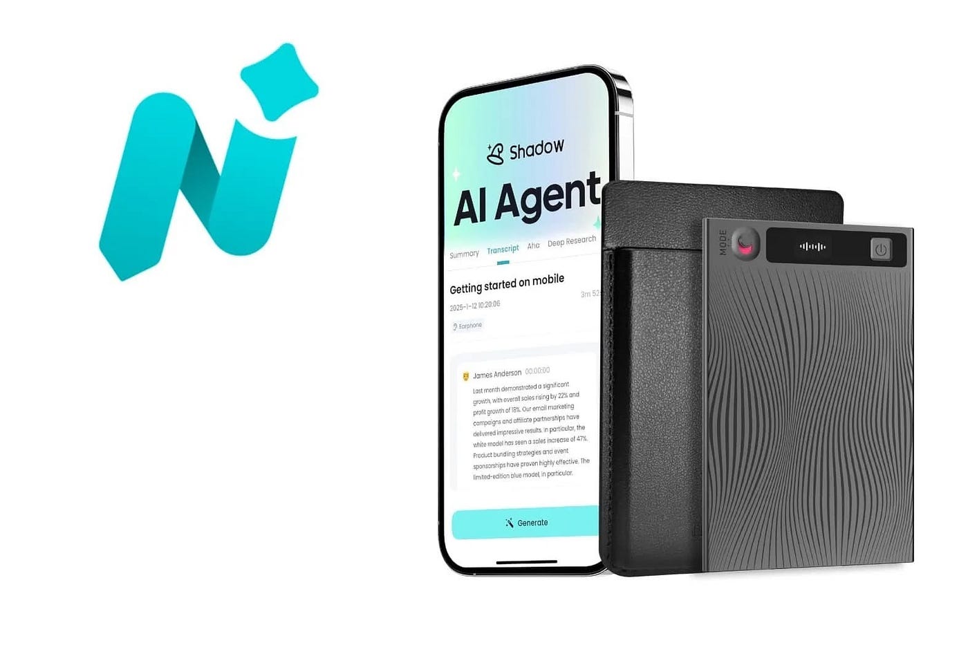 Mobvoi TicNote REVIEW AI Voice Recorder for Meetings, Notes, and Transcription