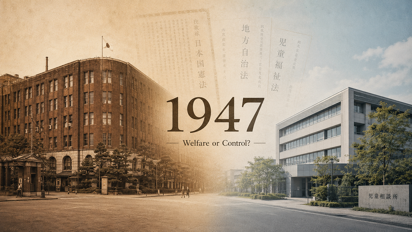 1947: Was Japan’s child welfare system born as protection, or as a new form of administrative control?