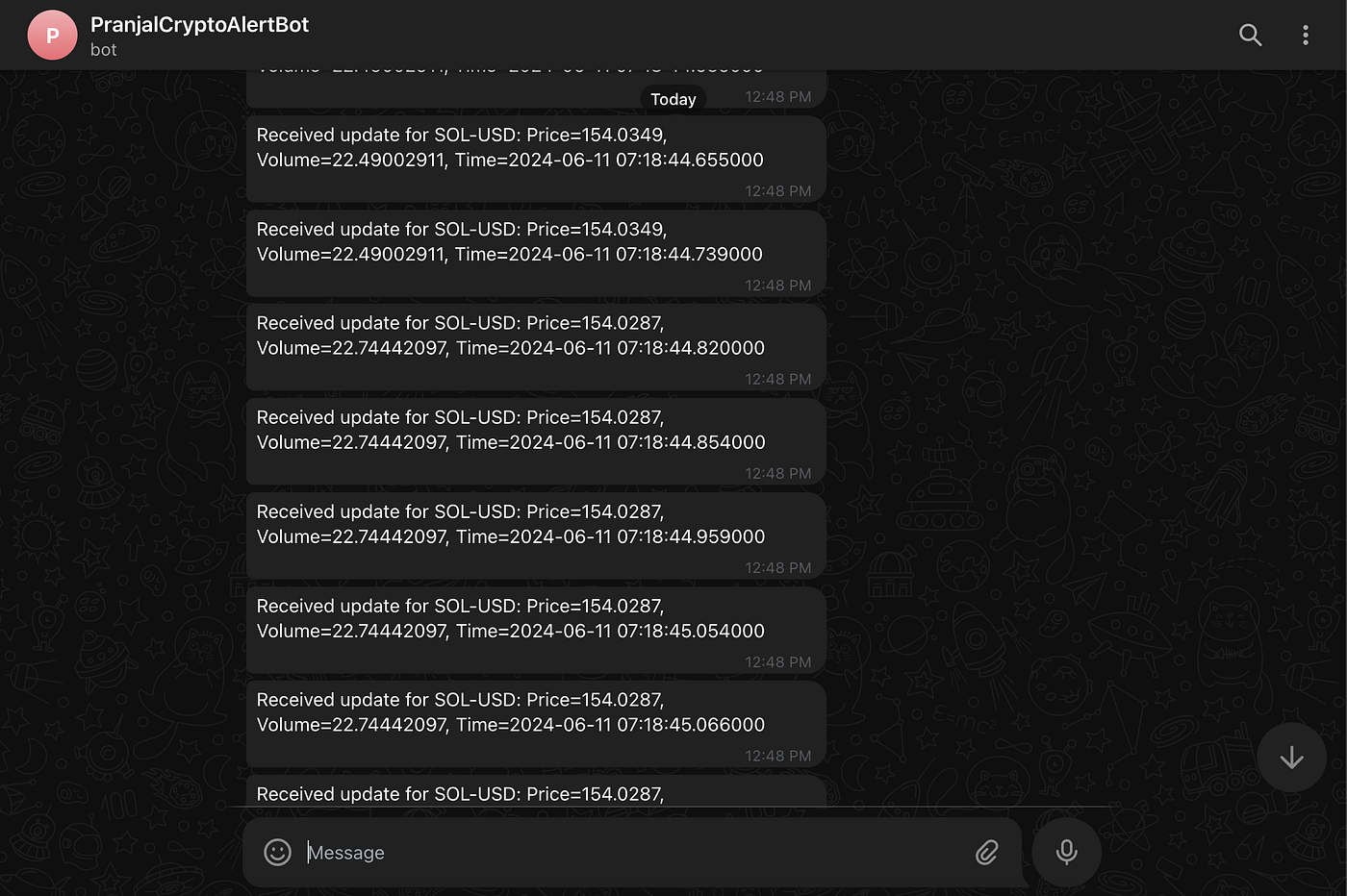 Get Customized Crypto Updates on Telegram Using Python and EODHD | by  Pranjal Saxena | Coinmonks | Medium