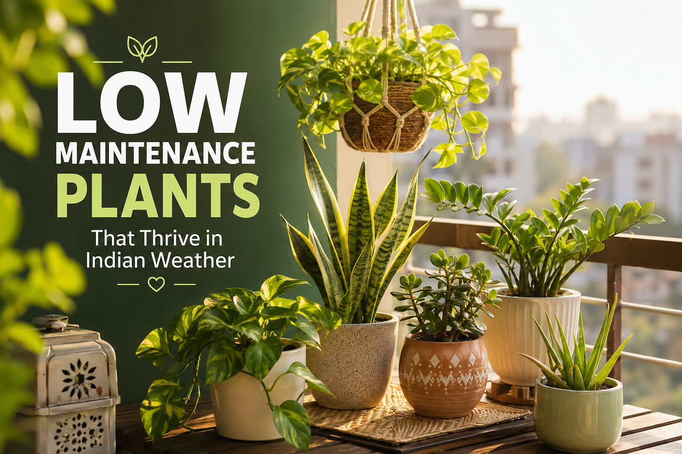 Low-Maintenance Plants That Thrive in Indian Weather