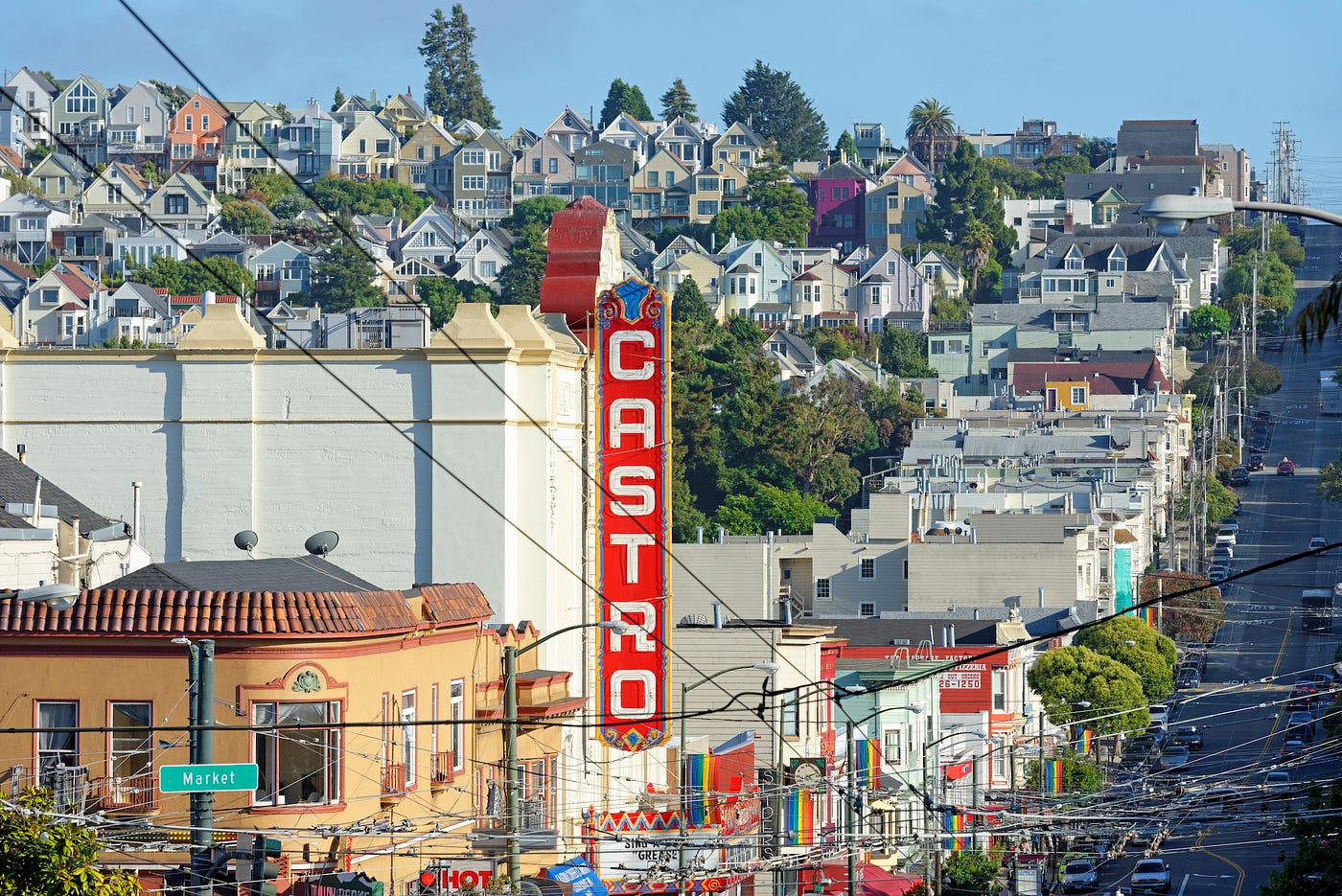 A view of the Castro Theater.