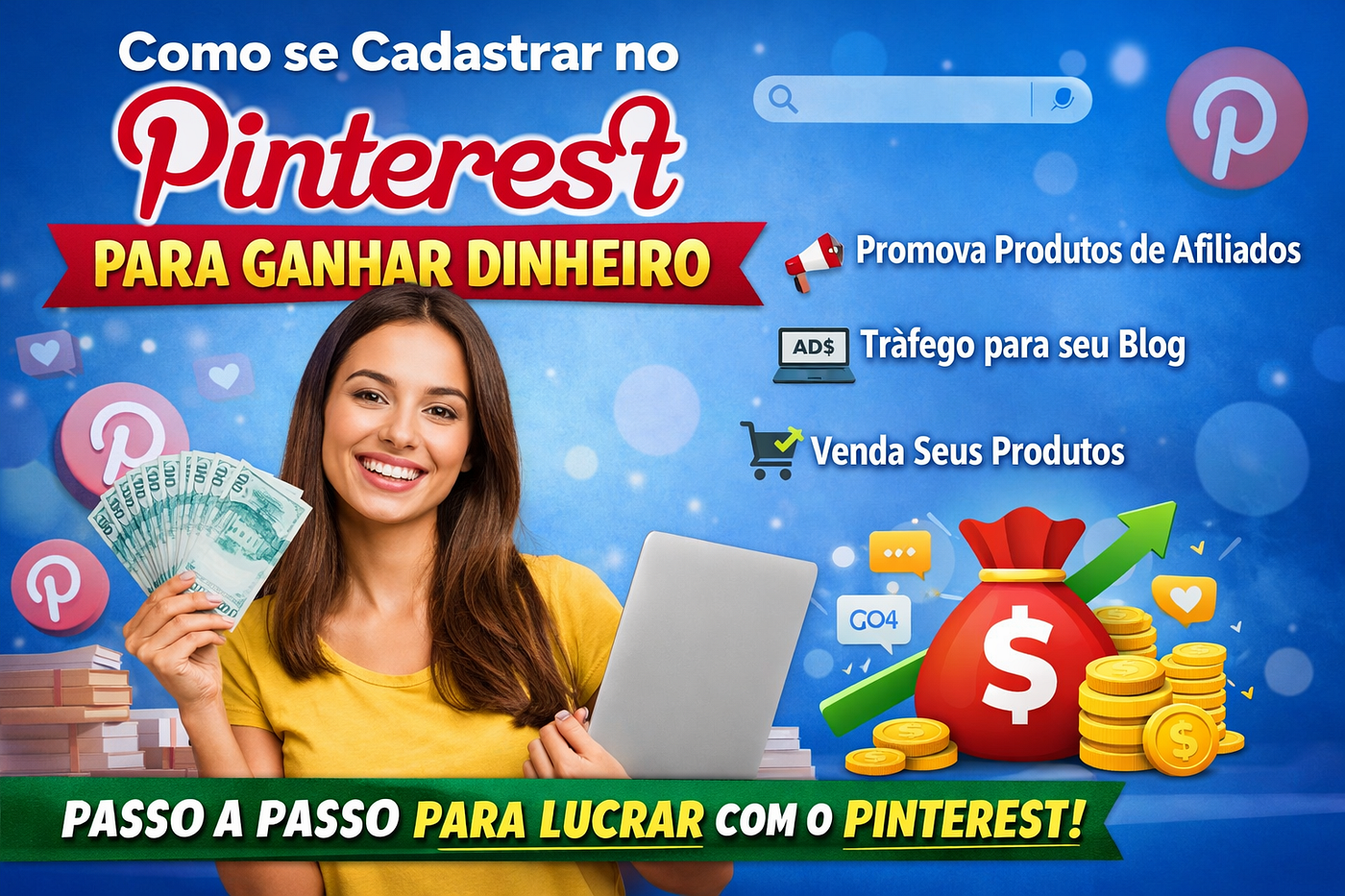 Como se cadastrar no Pinterest para ganhar dinheiro (Guia Atualizado para Iniciantes)