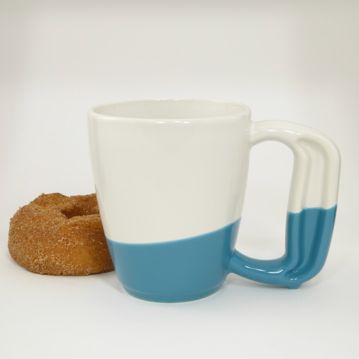 3 blue drinking glass 13 oz. Vintage Textured Aqua Drinkware (Set of 6) main image 1