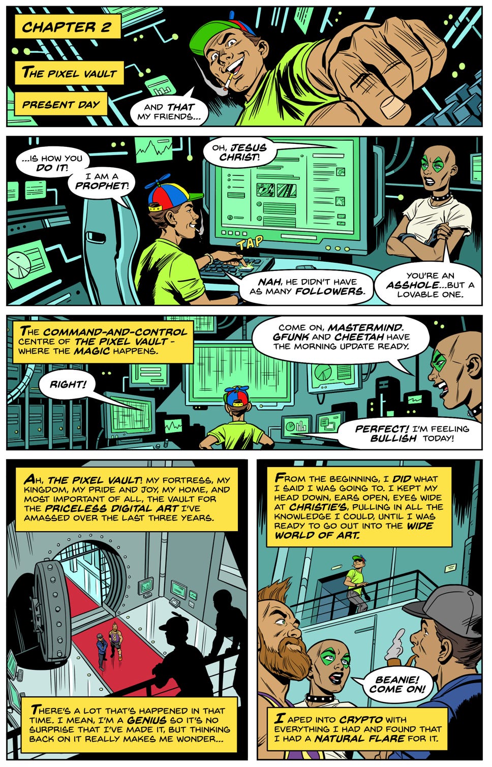 A Look at the PUNKS Comic NFT. One of the first NFT comics in the… | by  Casey Lau | Medium